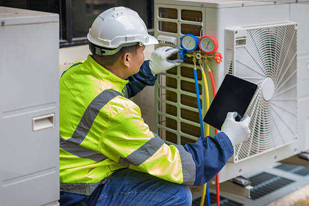 Professional Hvac Installation technician working in Plainfield, PA